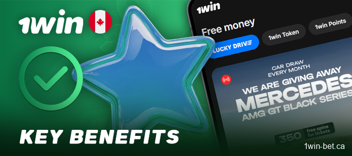 Benefits of the 1win mobile app for residents of Canada