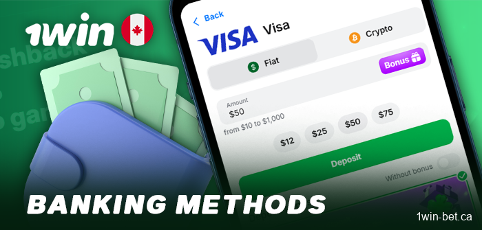 Payments for Canadians via the 1win mobile app