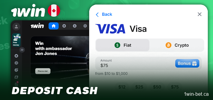Make a deposit at 1win to receive a bonus