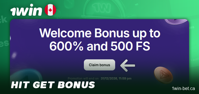 Activate your chosen bonus at 1Win Online Casino