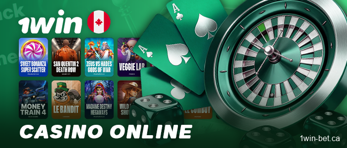 1win online casino options for players from Canada