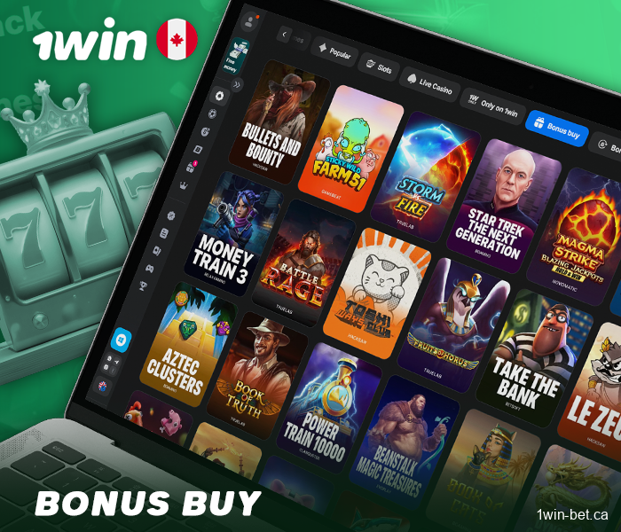 Bonus buy options available in 1win online casino