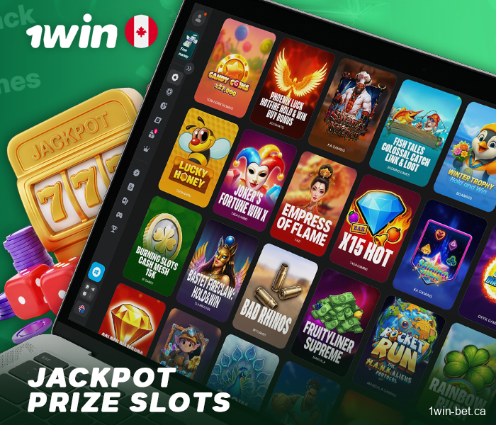 Jackpot games available in 1win online casino