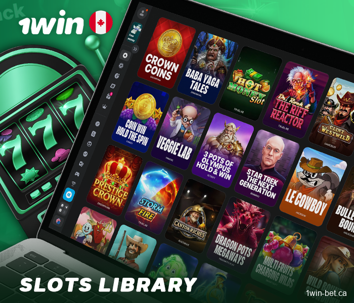 Slot games available in 1win online casino