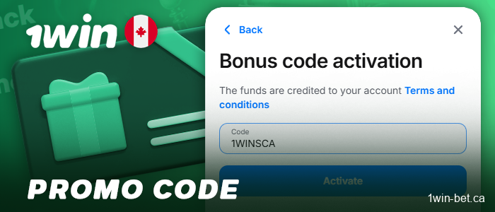 Use the promo code at 1Win Casino for Canadian users