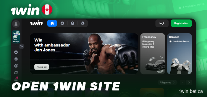 Visit the 1win website to make a deposit