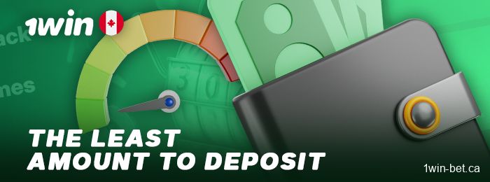 What is the minimum deposit amount at 1win Online Casino