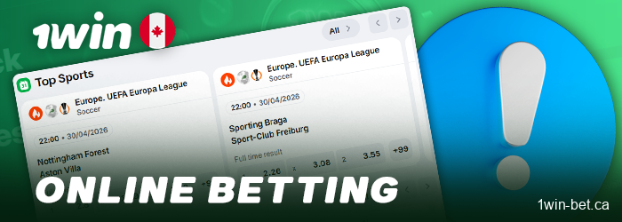 About sports betting at 1win - info