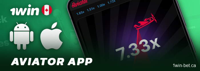 The 1win app for playing Aviator online