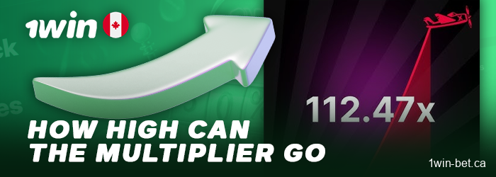 The maximum multiplier in the 1win Aviator crash game