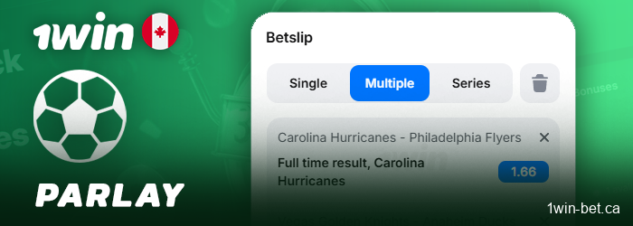 Place express bets online at 1win CA