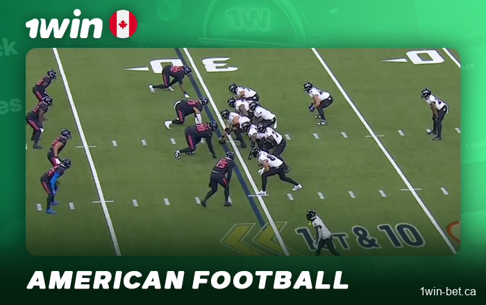 Betting on American football tournaments at 1Win Canada